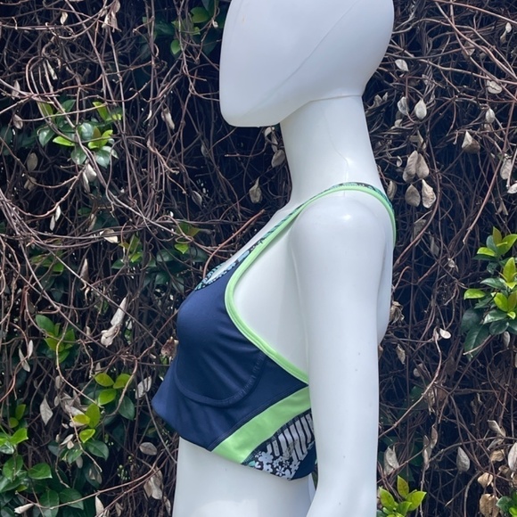 NWT Free People Run Remix Navy Blue Bralette Size Medium - Picture 5 of 8